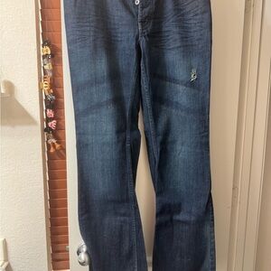 Classic Bootcut Men's Jeans in Deep Blue